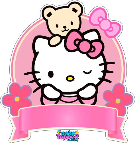 Hello Kitty Cake Topper Printable Png Digital Downloa - vrogue.co