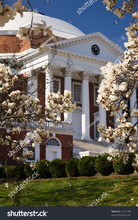 University Virginia Rotunda Designed By Thomas Stock Photo 11911780 ...