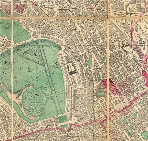 Big Old Map of London by Bacon 1890 Rare Folding Wall Chart - Etsy UK