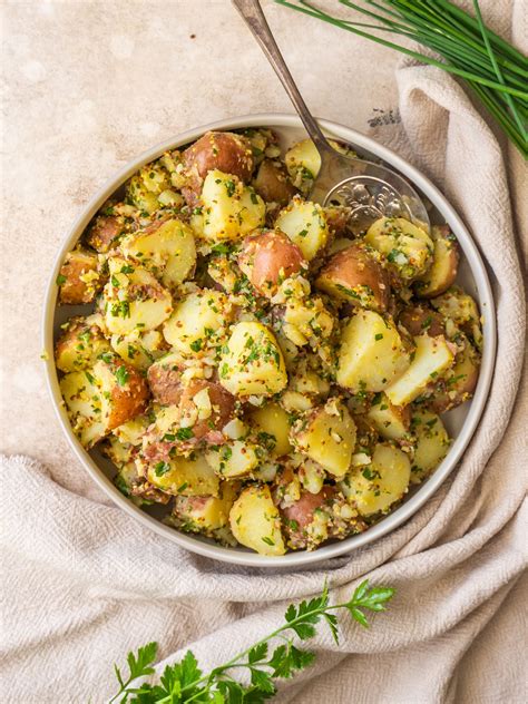 Herb and Mustard potato salad - Mad About Food