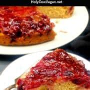 Vegan Cranberry Upside-Down Cake - Holy Cow Vegan - BestAiLife.com