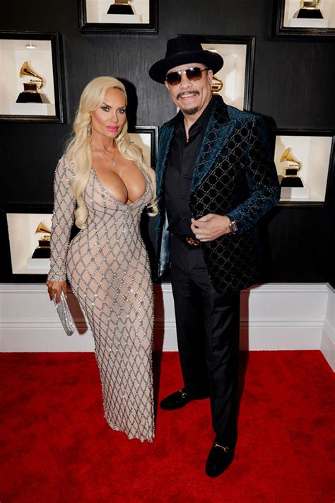 Coco Austin At Grammys 2023: Sheer Plunging Dress – Hollywood Life