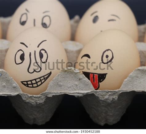 Egg On Face Emoji Black Background Stock Photo 1930452188 | Shutterstock