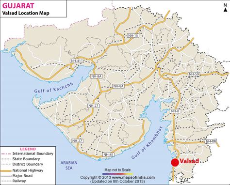 Where is Valsad Located in India | Valsad Location Map,Gujarat