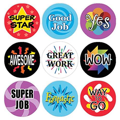 Teacher Reward Motivational Stickers for Children (Set of 1,080 ...