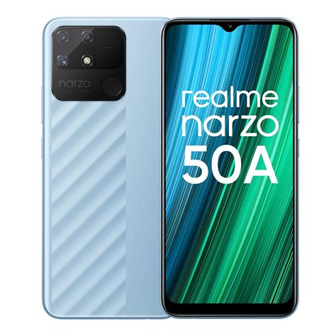 realme narzo 50A (Oxygen Blue , 4GB RAM + 64 GB Storage) Helio G85 Processor | 6000 mAh Battery ...