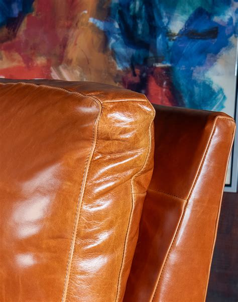 Revolver Cognac Recliner | Leather| American Made - Adobe Interiors
