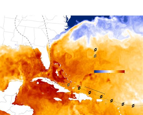 Atlantic Ocean Water Temperature Map - Maping Resources