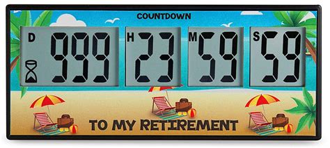 Retirement Timer up to 999 days, countdown and alarm – Cirbic ...