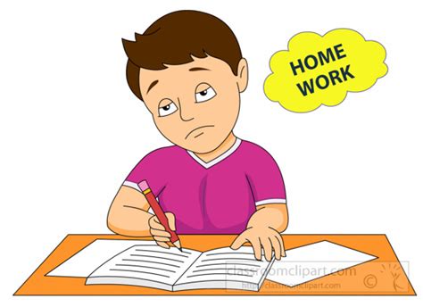 Doing Homework Clipart : Free doing-homework Clipart