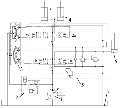 Digital hydraulic schematic diagram of working device of loader;... | Download Scientific Diagram