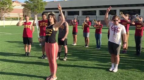 USC Trojan Marching Band elects its first female drum major