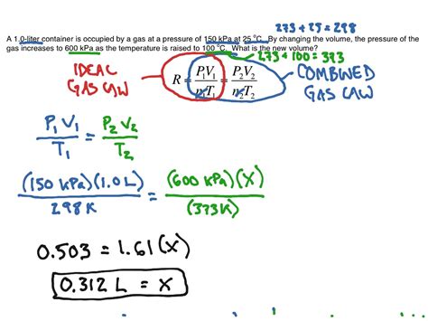 Combined Gas Law Problem - Fundamental - JMC - SP2017 | Gas Laws, Chemistry, Science, Combined ...