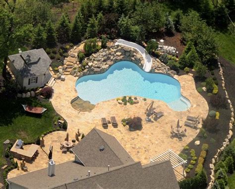 NJ Custom Designed Swimming Pool Slides and Water Features for Residential NJ Properties — K & C ...