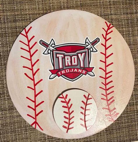 Baseball Troy University Trojans Troy Tojans Sunbelt | Etsy