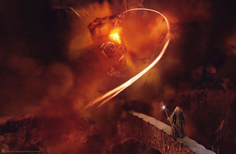 Balrog attacks Gandalf Wall Mural | Gandalf, Balrog, Gandalf balrog