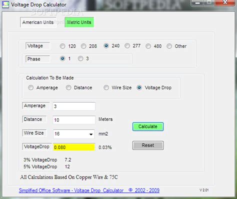 Download Voltage Drop Calculator