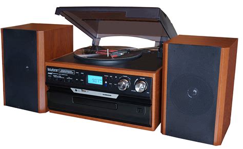 Buy BT-24MB Boytone, Bluetooth Classic Style Record Player Turntable with AM/FM Radio, CD ...