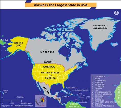 Alaska is the Largest State of USA - Answers