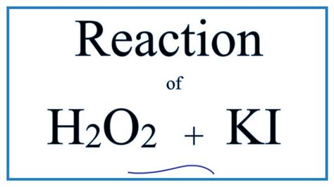 H2O2 + KI (Hydrogen peroxide + Potassium iodide) - YouTube