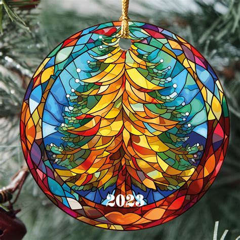 Christmas 2023 Ornament Christmas Decoration Holiday Tree Ornament Heirloom Keepsake Round ...