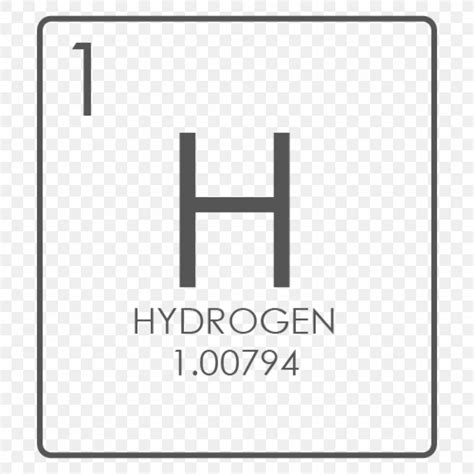 Hydrogen Chemical Element Symbol Periodic Table Chemical Compound, PNG, 1024x1024px, Hydrogen ...