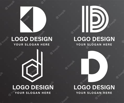 Premium Vector | Vector d logo design collection