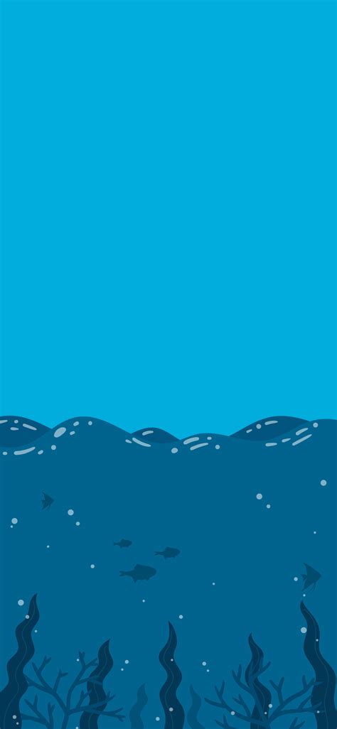 IPHONE WALLPAPER BLUE OCEAN MINIMALIST HD 4K - Heroscreen