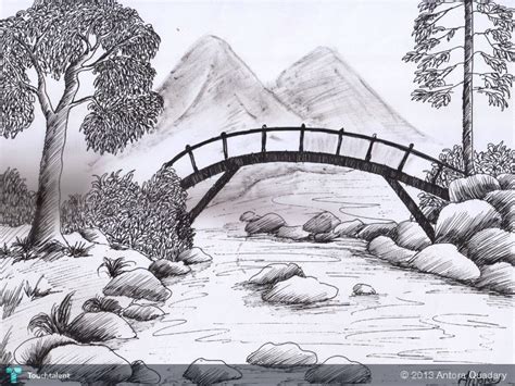 Pin by Bindu Balakrishnan on Landscape pencil drawings in 2020 | Landscape drawings, Landscape ...