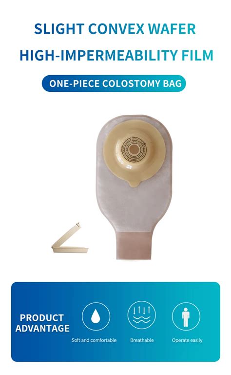 Convex Baseplate Ostomy Stoma Bag With Anit-backflow Ce Surgical ...