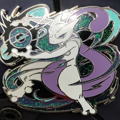 Mewtwo Legendary Psychic Pokémon Enamel Pin - Etsy