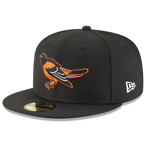 Men's Baltimore Orioles New Era Black Cooperstown Collection Wool 59FIFTY Fitted Hat