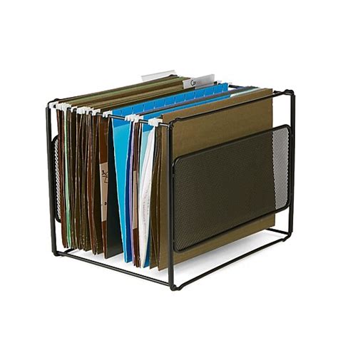 Shop Staples for Mind Reader BOXFILE-BLK Metal Mesh Hanging Folder File ...