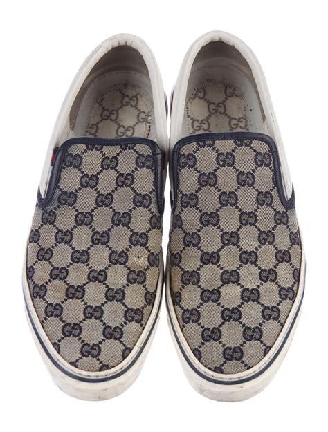 Gucci GG Canvas Slip On Sneakers - Shoes - GUC163573 | The RealReal