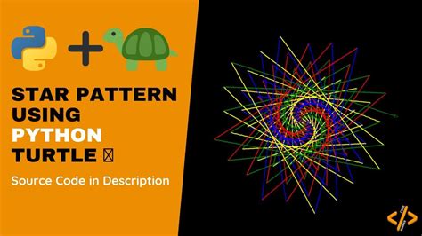 Star Pattern Using Python Turtle 🐢 | #python #Programming