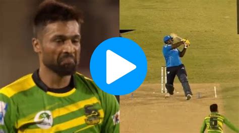 CPL 2023: [WATCH]: Mohammad Amir Looks Puzzled After Conceding A Huge Six In The Tournament ...