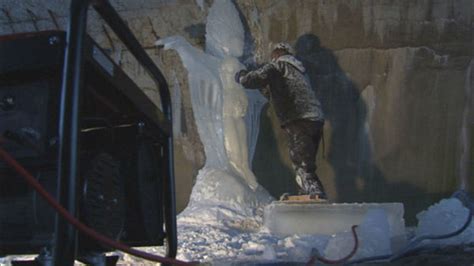 PHOTOS: Man turns ice to art with stunning goddess sculpture - ABC13 Houston