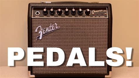 The Fender Champion 20 and Pedals? We Demo It! - YouTube