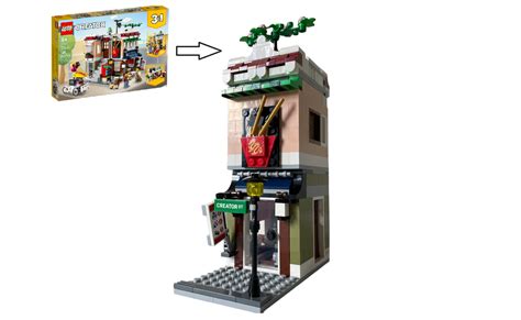 LEGO MOC Noodle Shop 31131 Modular Alternate build by re-bricked ...