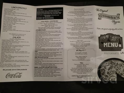 Goombas Pizzeria menu in Clermont, Florida, USA