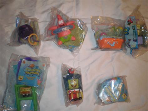 (7) 2001 Burger King SpongeBob Squarepants Kids Meals Toys | #1915359271