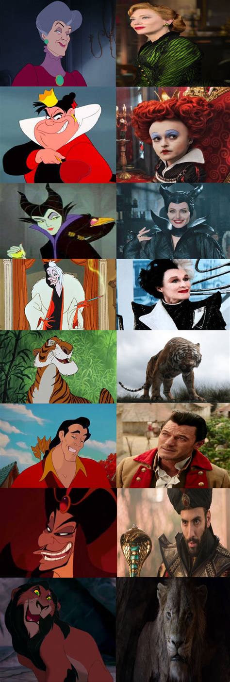 Disney Villains (Cartoon to Live Action) by Hillygon on DeviantArt