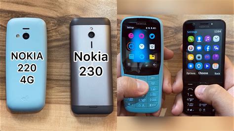 Nokia 220 4G vs Nokia 230 - YouTube
