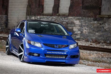 Sapphire Blue Honda Civic Si Redesigned with Custom Body Kit — CARiD ...