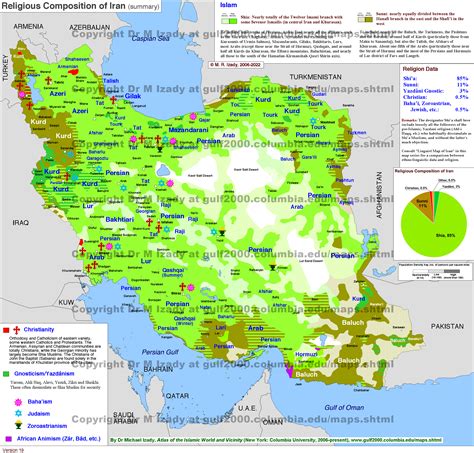 Iran, Religions (summary) [2587x2474] : r/MapPorn