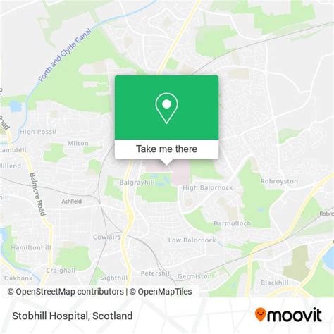 How to get to Stobhill Hospital in Glasgow by bus or train?