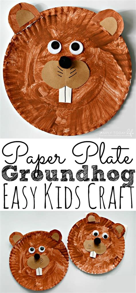 Easy Groundhog Day Crafts - CRATFRA