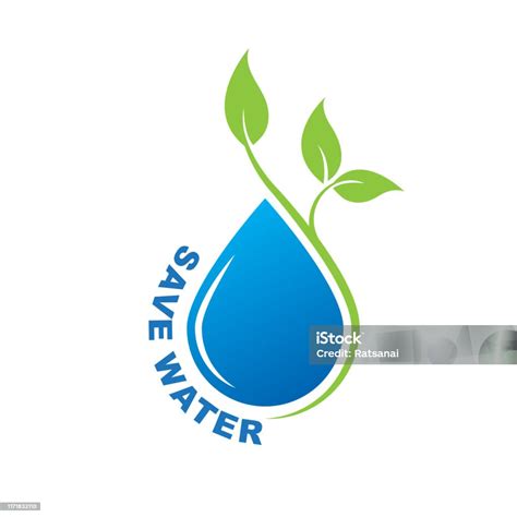 Save Water Stock Illustration - Download Image Now - Water Conservation ...