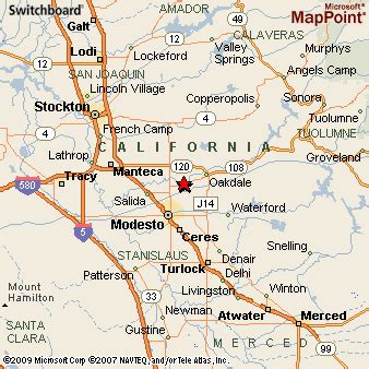 Riverbank, California Area Map & More