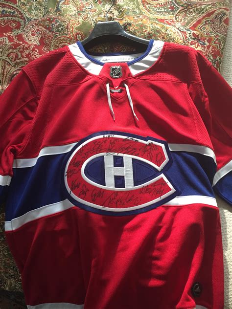 Bought a habs jersey signed by the whole team at a charity auction ...